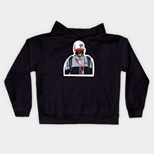 Kimi Raikkonen at the 70th Anniversary Grand Prix 2020 Kids Hoodie